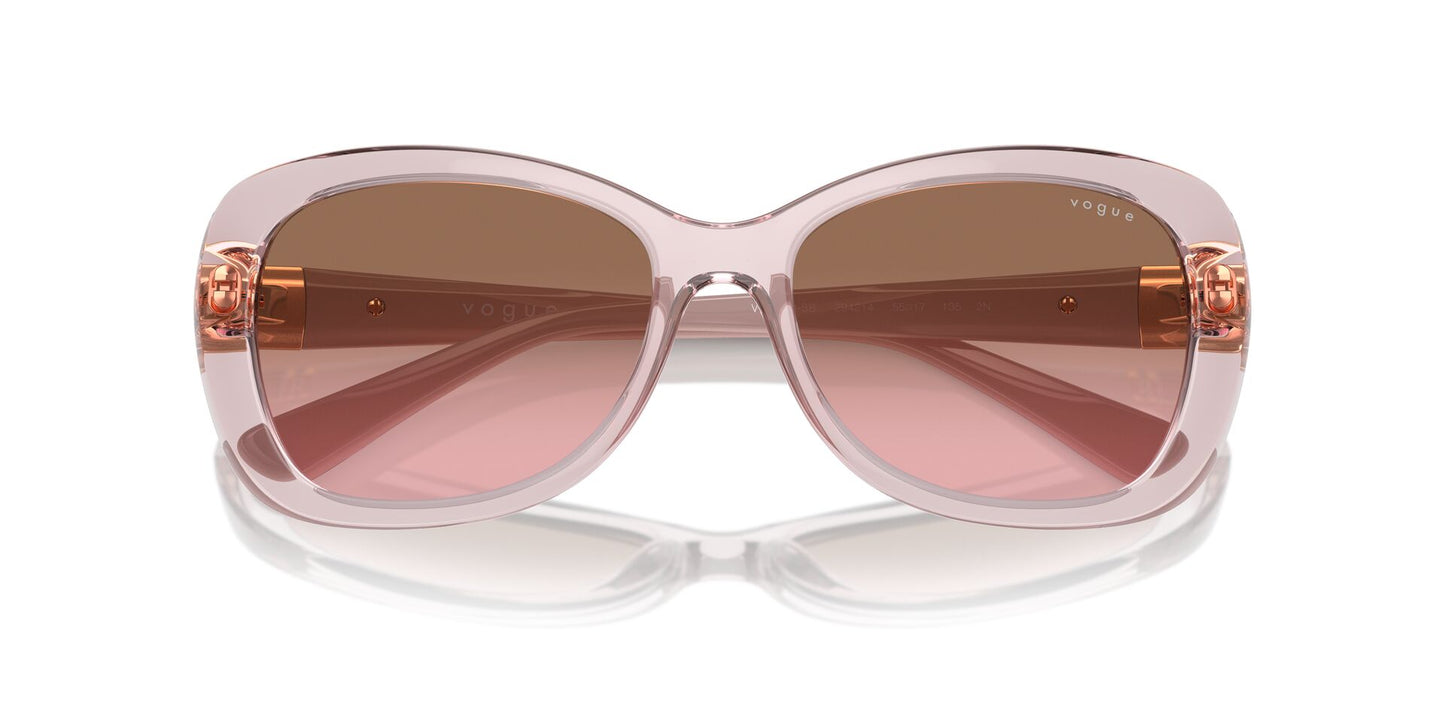 Lentes de Sol Vogue Oversize Rosado Traslúcido