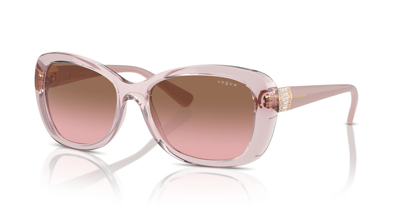 Lentes de Sol Vogue Oversize Rosado Traslúcido