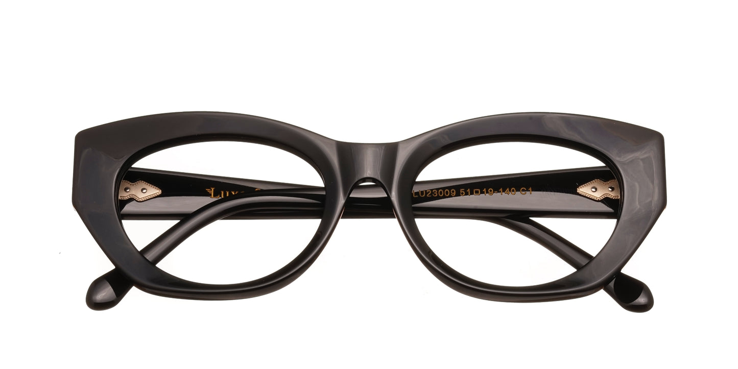 Armazón Óptico Cat-Eye Negro